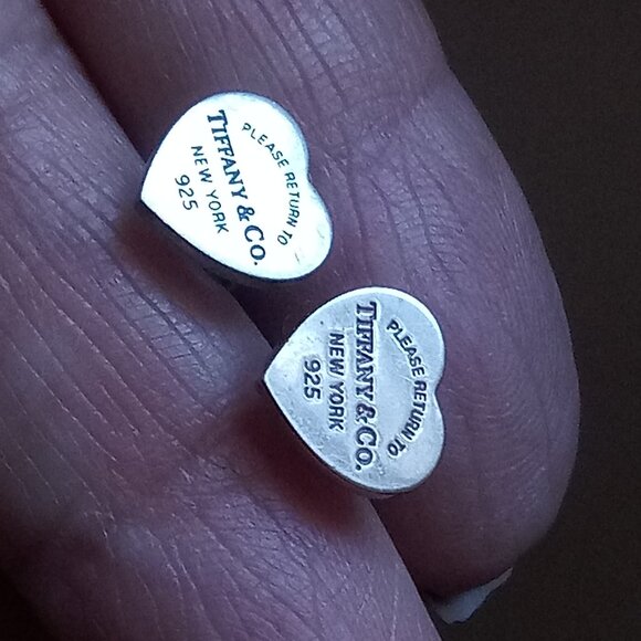 Tiffany & Co. Jewelry - Authentic Tiffany & Co Return to Tiffany Heart Tag Stud Mini sterling silver